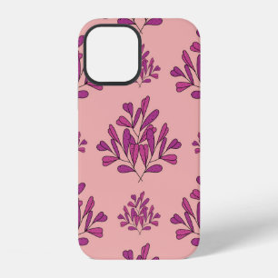 Purple flowers seamless vintage repeating backgrou iPhone 12 case