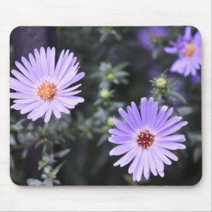 Purple Flowers Summer Nature Photography Floral Mouse Mat
