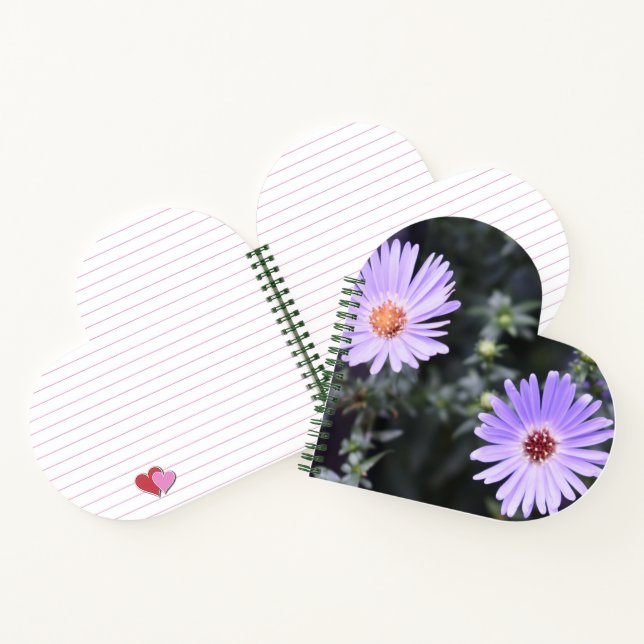 Purple Flowers Summer Nature Photography Floral Notebook (Inside)
