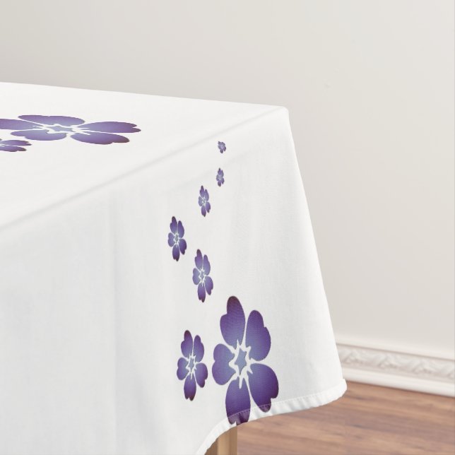 Purple Flowers Tablecloth (In Situ)