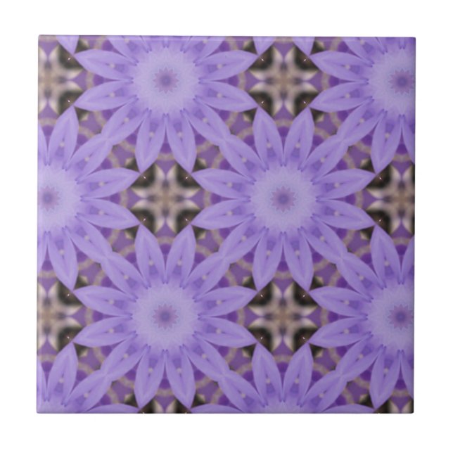 Purple Flowers Tile (Front)