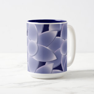 Purple flowers Two-Tone coffee mug