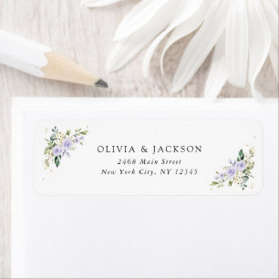 Purple Flowers, White Flowers, Boho, Wedding