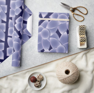 Purple flowers wrapping paper