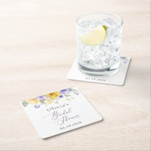 Purple Flowers, Yellow Flowers, Bridal Shower