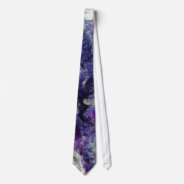 Purple Fluorite Tie (Front)