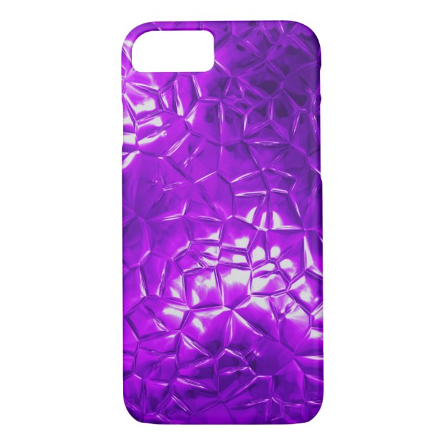 purple foil 3D abstract Case-Mate iPhone Case (Back)