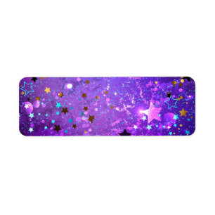 Purple foil background with Stars