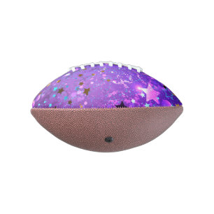 Purple foil background with Stars American Football