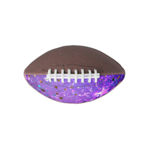 Purple foil background with Stars American Football