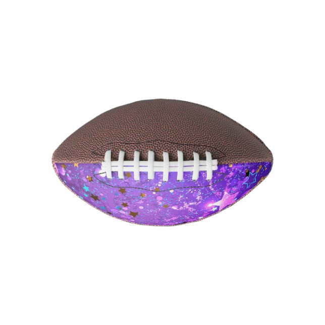 Purple foil background with Stars American Football (Front)