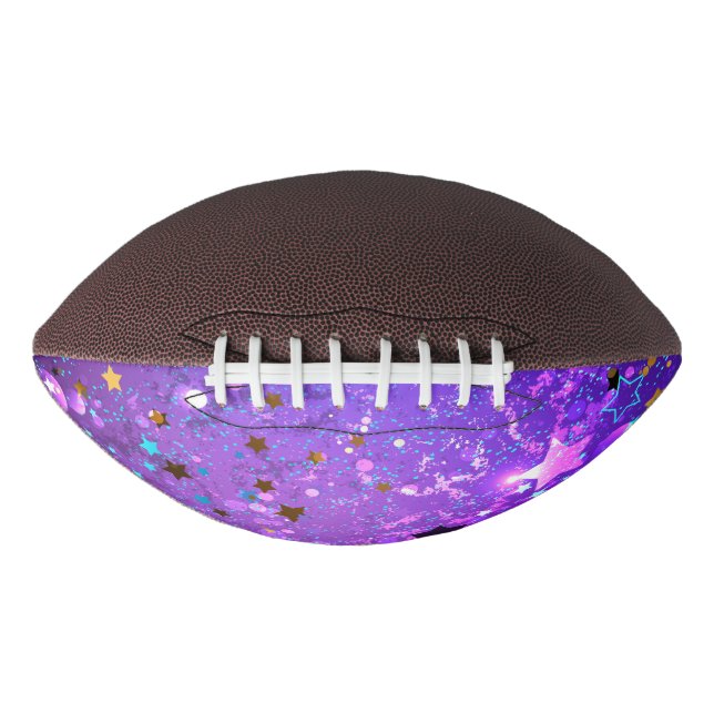 Purple foil background with Stars American Football (Front)
