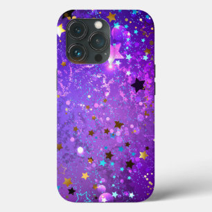 Purple foil background with Stars iPhone 13 Pro Case