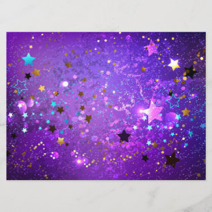 Purple foil background with Stars Programme