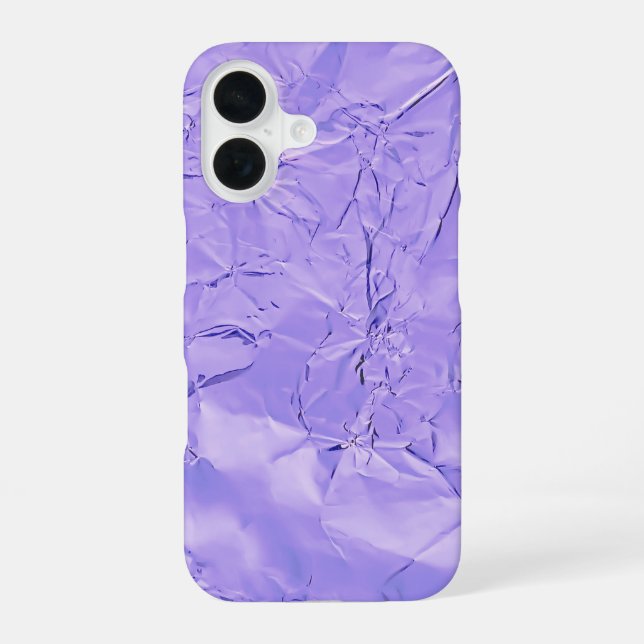 purple foil iPhone 16 case (Back)