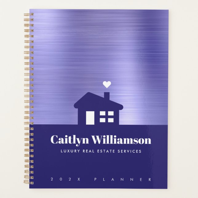 Purple Foil Real Estate Broker Professional House Planner (Front)