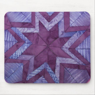 purple folded star Mousepad
