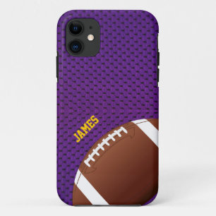 Purple Football Custom iPhone 5 Case