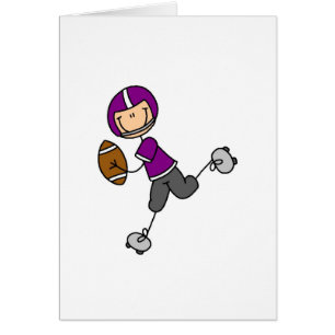 Purple Football Player Card
