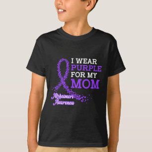 Purple For My Mum Alzheimerheimer's Awareness Band T-Shirt
