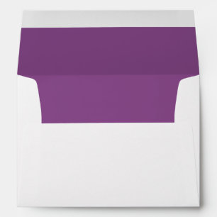 Purple for Purple and Gold Watercolor Flowers Envelope