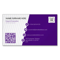 Purple Formal QR Code Modern