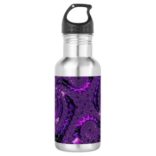 Purple Fractal 532 Ml Water Bottle