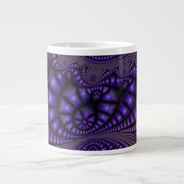 Purple fractal art mug (Front)