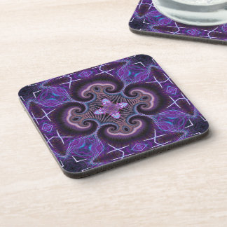 Purple Fractal Artistry Coaster