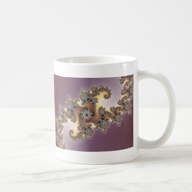 Purple - Fractal Coffee Mug (Right)