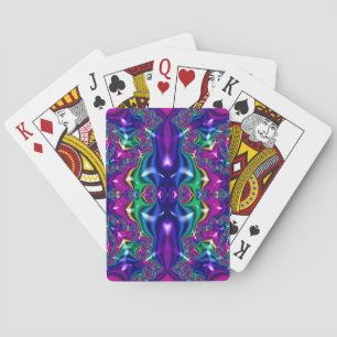 Purple Fractal Design ~  Playing Cards