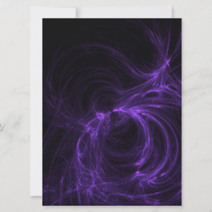 purple fractal invitation
