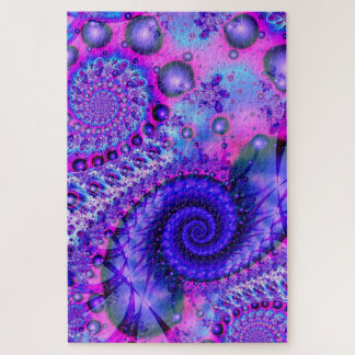 Purple Fractal Jigsaw Puzzle