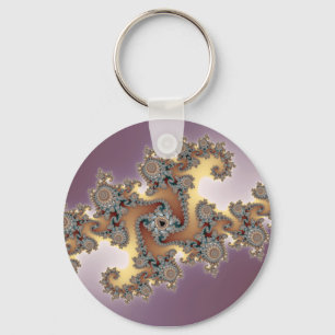 Purple - Fractal Key Ring