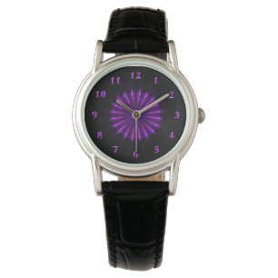 Purple Fractal Mandala (42)  eWatch Wristwatch