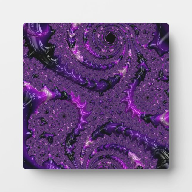Purple Fractal Plaque (Front)