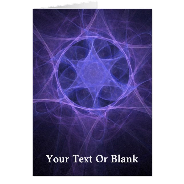 Purple Fractal Star Of David (Front)