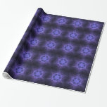 Purple Fractal Star Of David Wrapping Paper<br><div class="desc">A fractal purple Star of David on a dark background.  Suitable for Bar/Bat Mitzvahs,  Chanukkah and other occasions.</div>