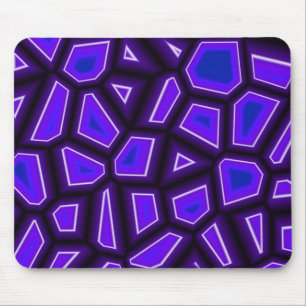 Purple Fragments Mouse Mat