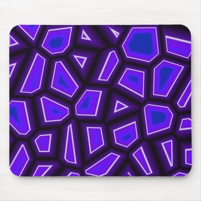 Purple Fragments Mouse Mat (Front)