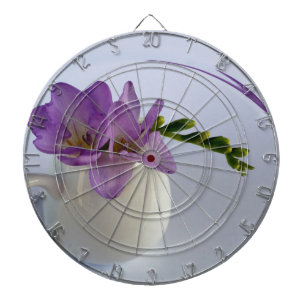purple freesia buds dartboard
