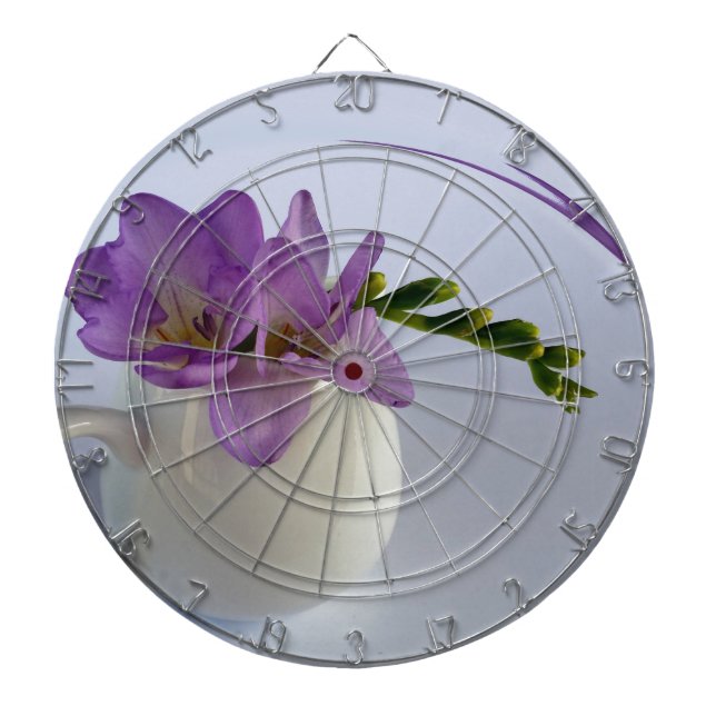 purple freesia buds dartboard (Front)