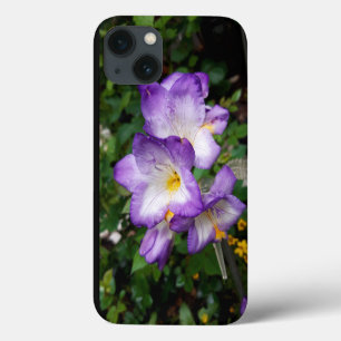 Purple Freesia Flowers iPhone 13 Case