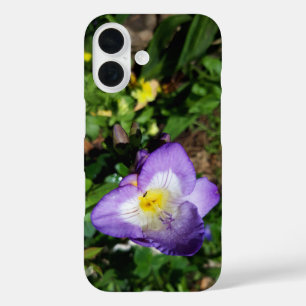 Purple Freesia Flowers iPhone 16 Case