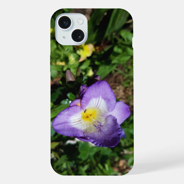 Purple Freesia Flowers iPhone Case (Back)
