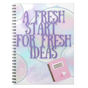 Purple Fresh Start Notebook for Writers