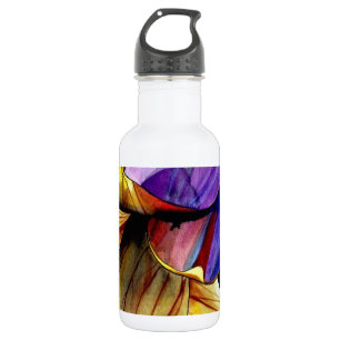 Purple Fritillary flower original art watercolor 532 Ml Water Bottle