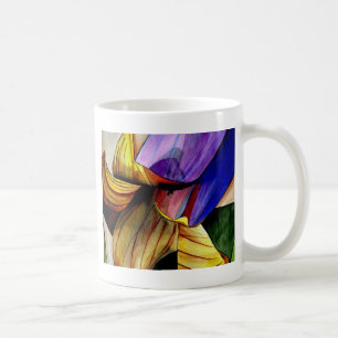 Purple Fritillary flower original art watercolor Coffee Mug