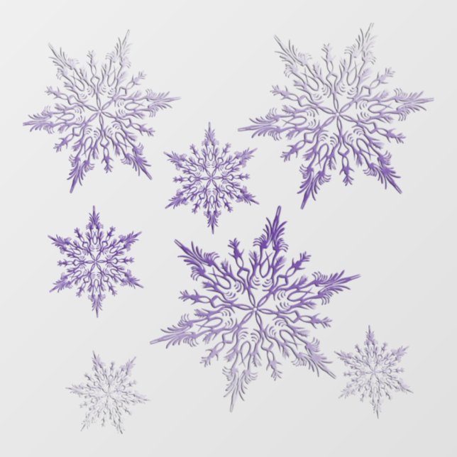 Purple Frost Window Cling (Sheet)