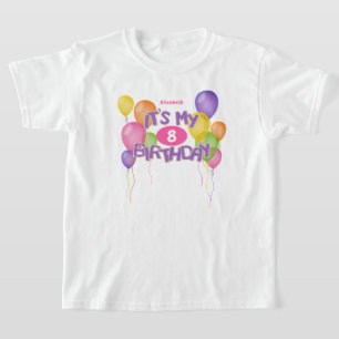 purple frosted cookies w balloons its my birthday T-Shirt
